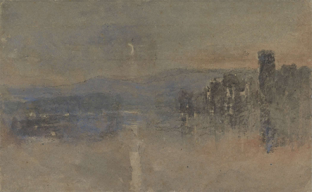 Moonlight Landscape S by David Cox