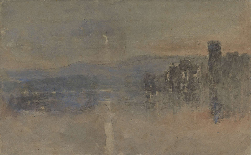 Moonlight Landscape S by David Cox