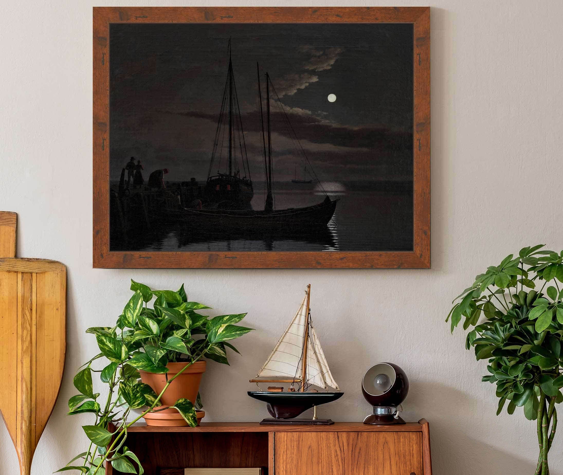 Moonlight Picture by Christoffer Wilhelm Eckersberg