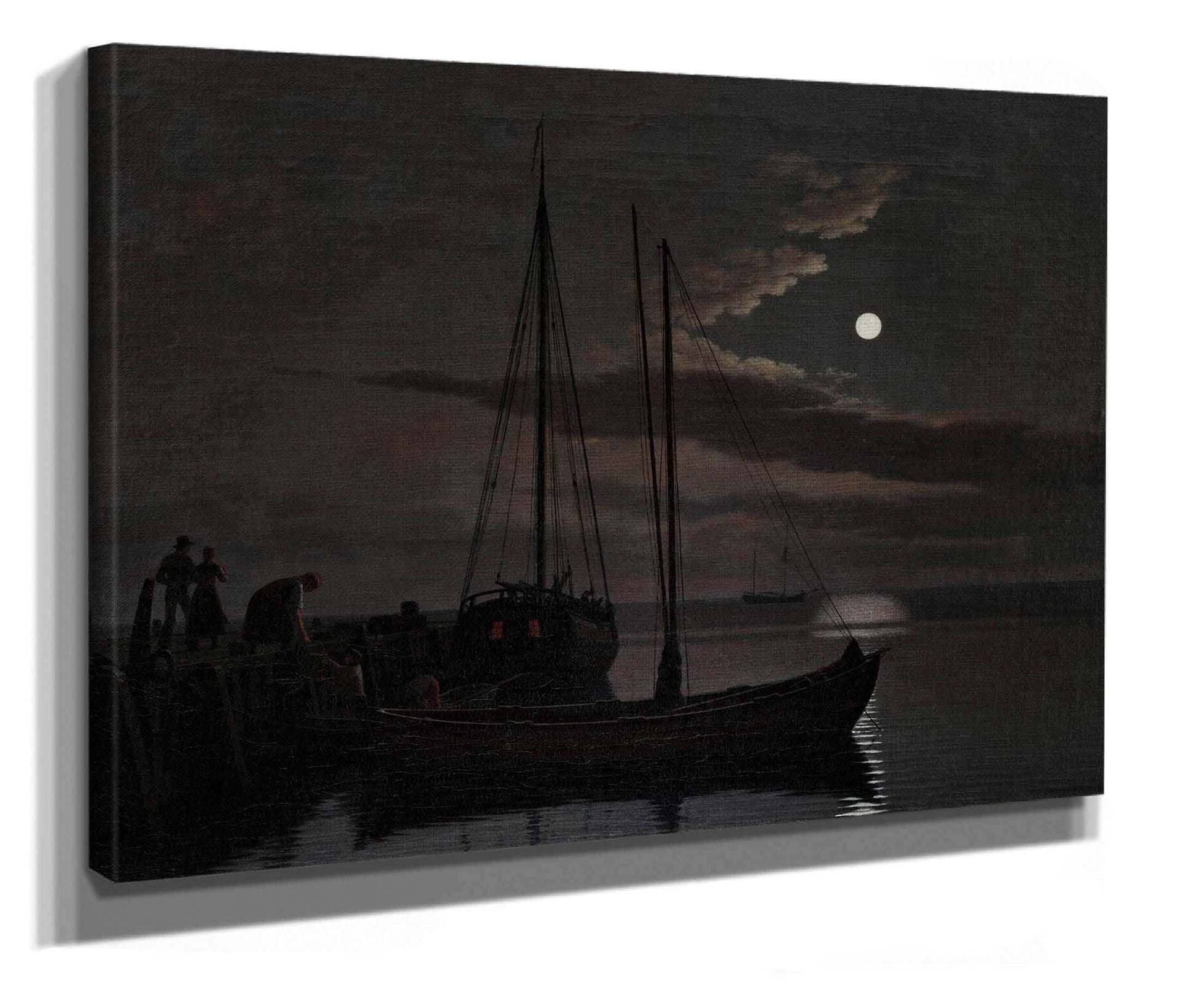 Moonlight Picture by Christoffer Wilhelm Eckersberg