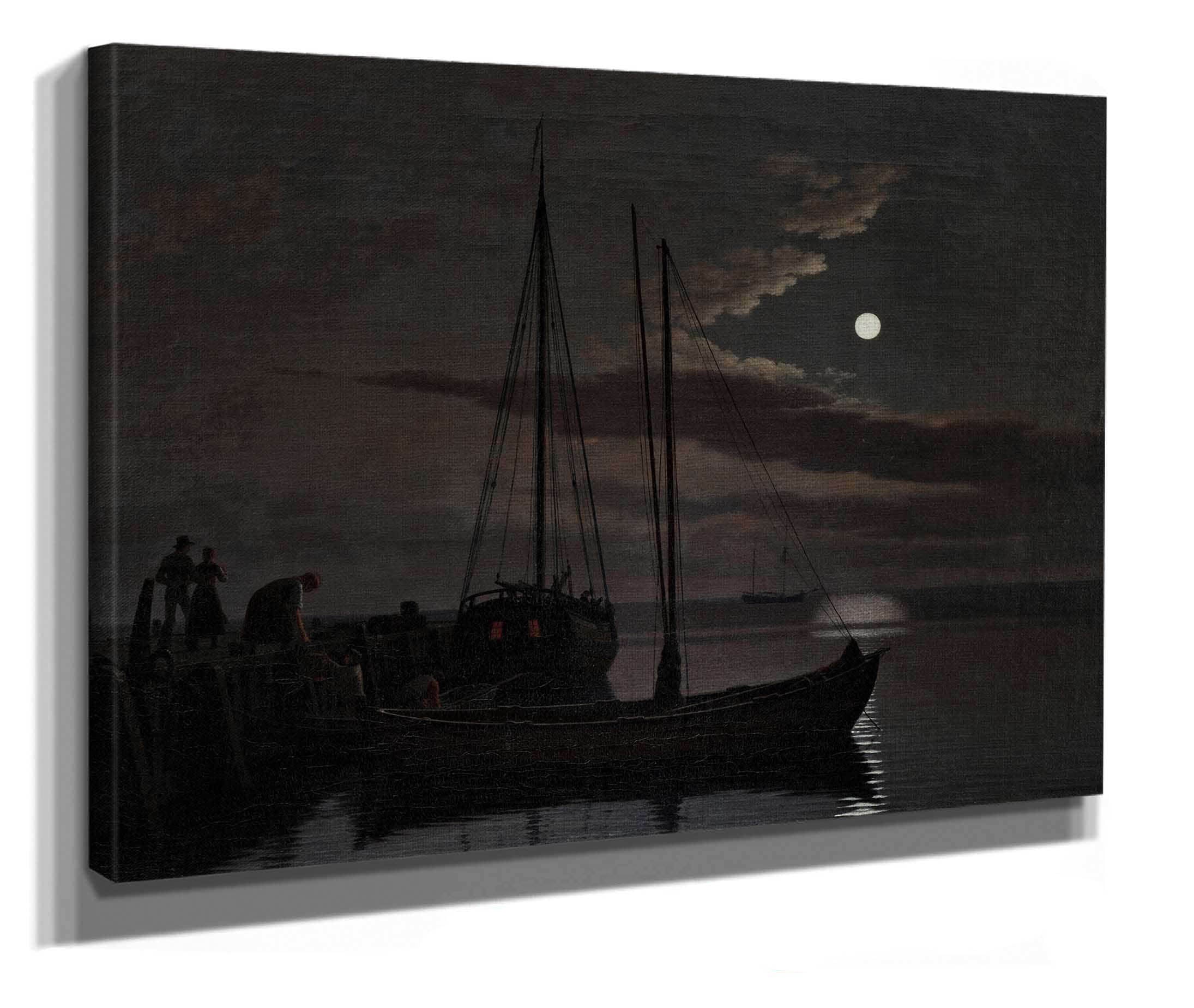 Moonlight Picture by Christoffer Wilhelm Eckersberg