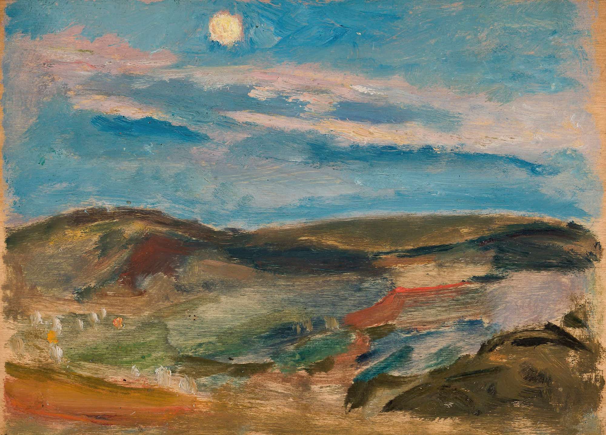 Moonlit Hill by Tadeusz Makowski