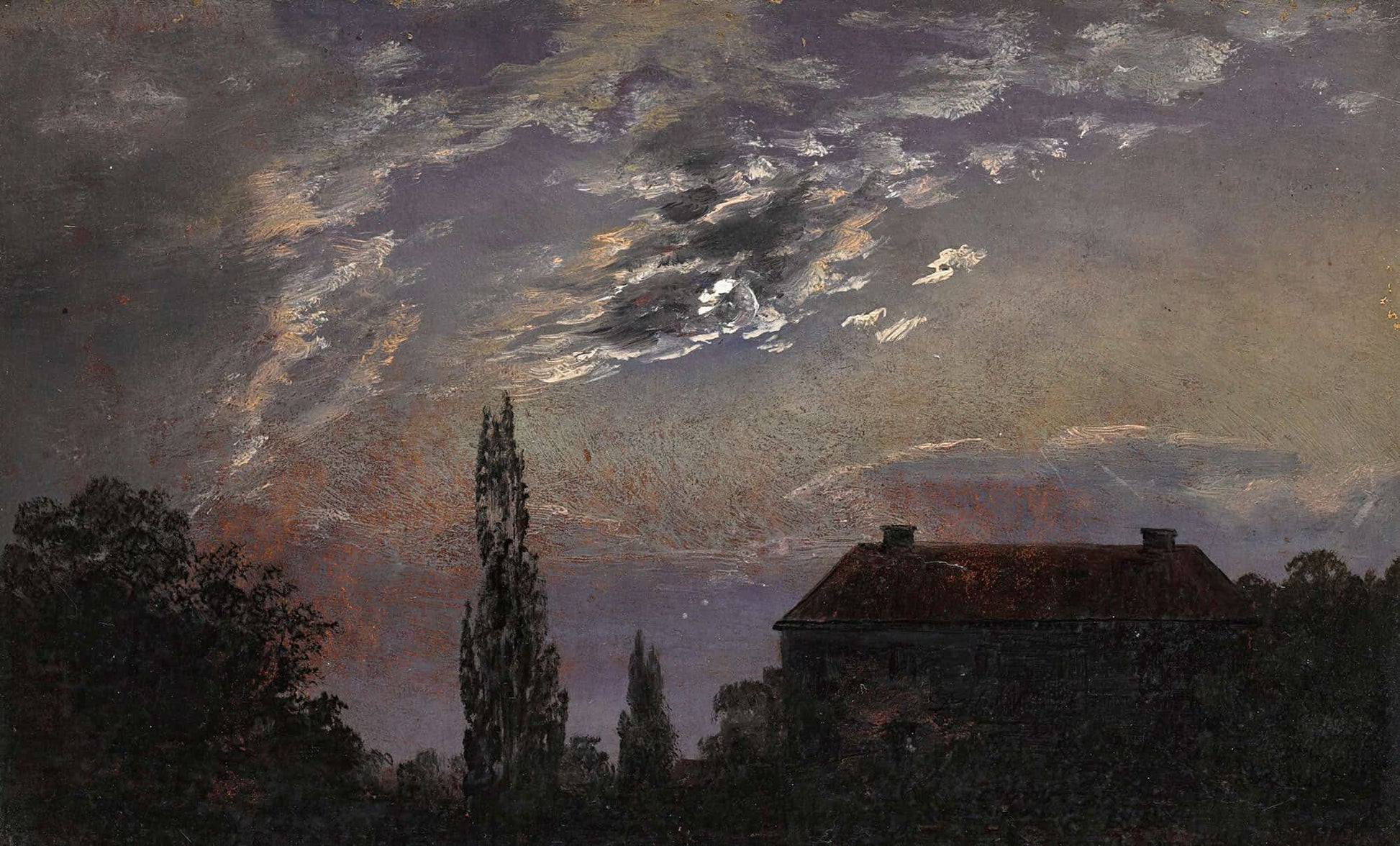 Moonlit Landscape by Johan Christian Dahl