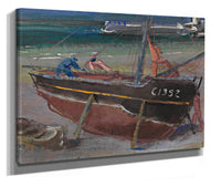 Moored Boat by Alexander Evgenievich Yakovlev