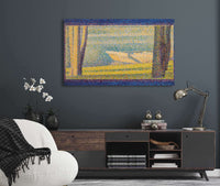 Moored Boats And Trees by Georges Seurat