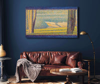 Moored Boats And Trees by Georges Seurat