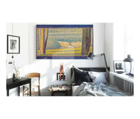 Moored Boats And Trees by Georges Seurat