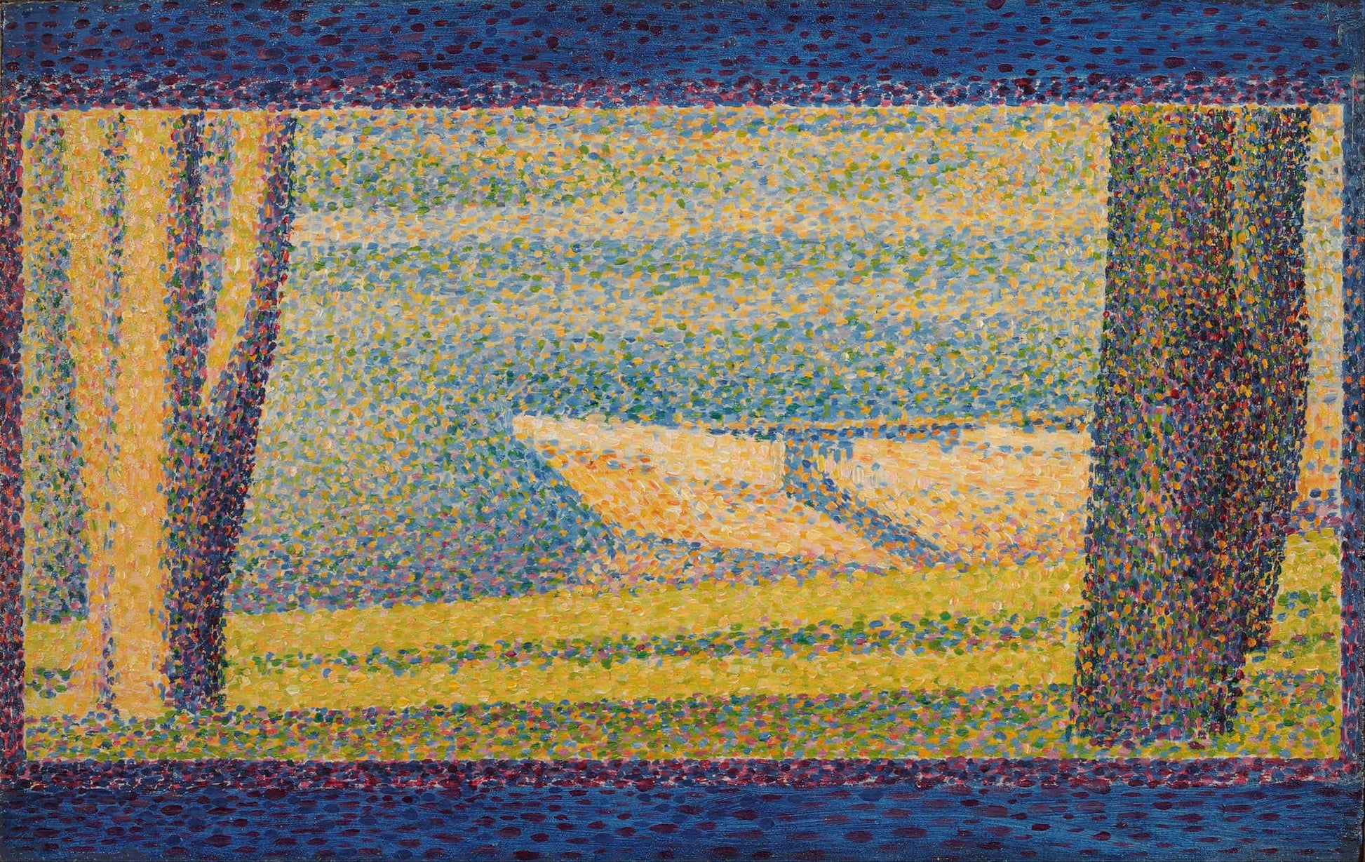 Moored Boats And Trees by Georges Seurat