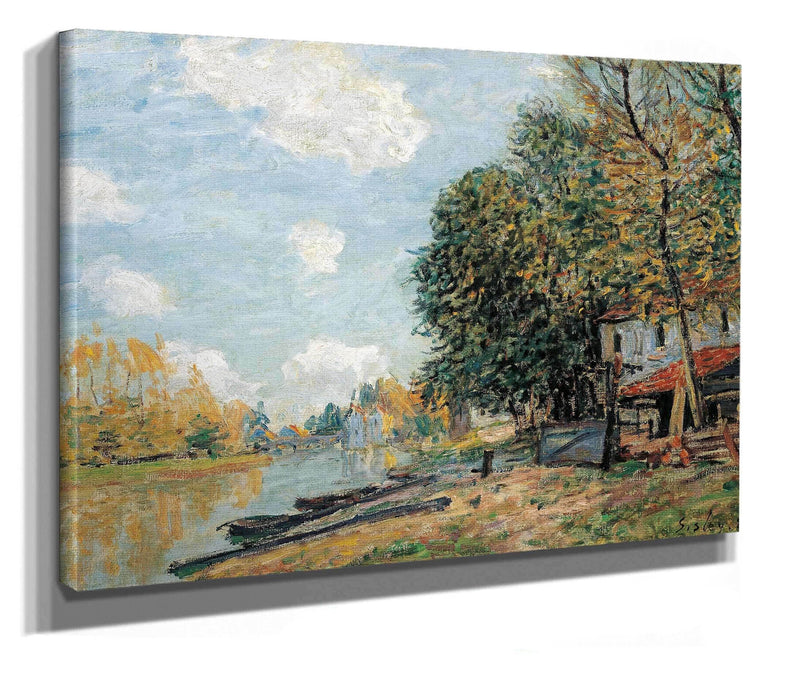 Moret The Banks Of The River Loing by Alfred Sisley