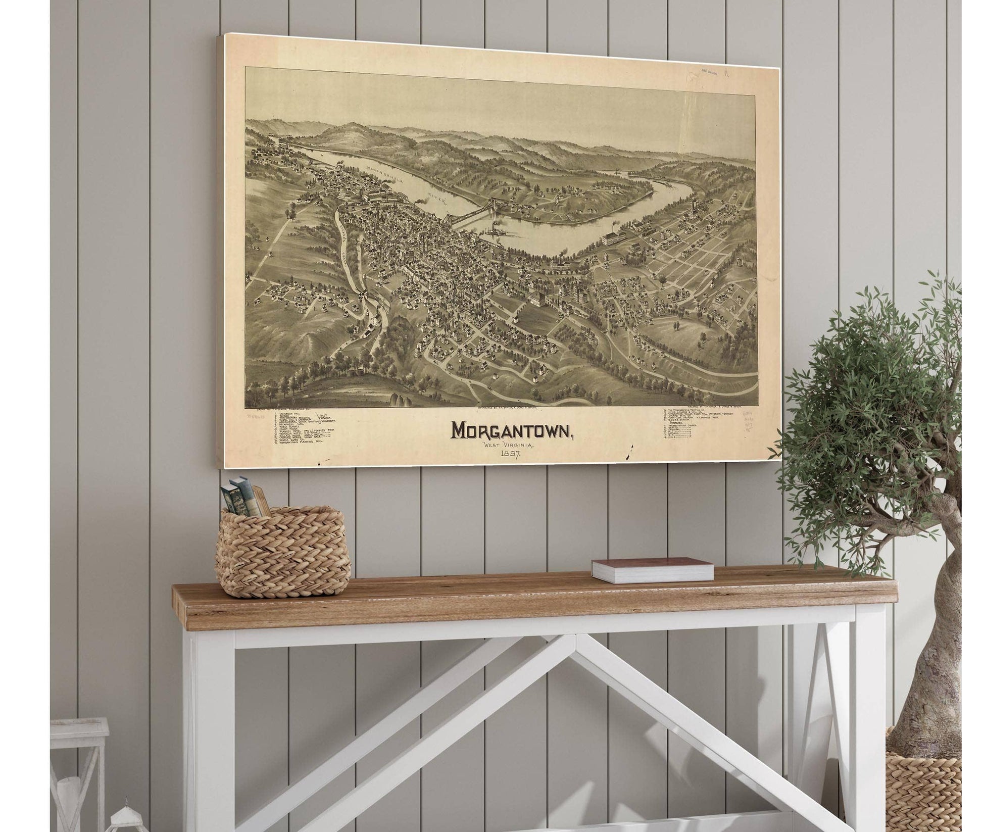 Morgantown West Virginia 1897  State Of West Virginia