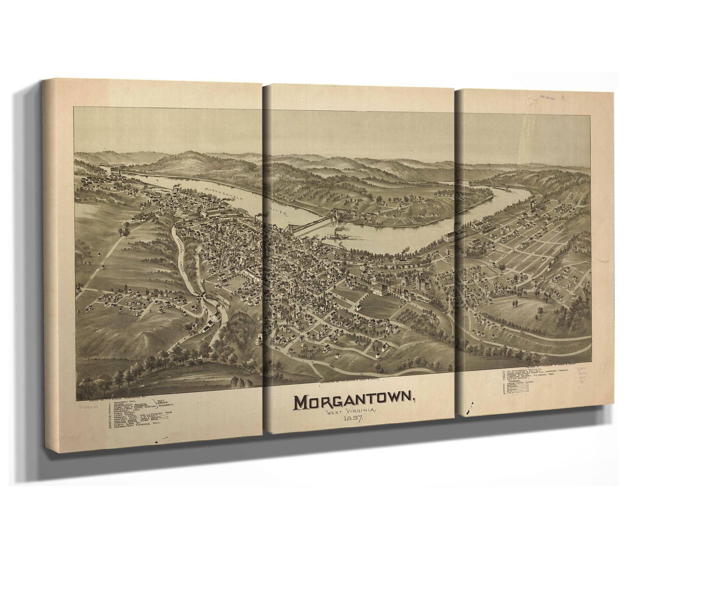 Morgantown West Virginia 1897  State Of West Virginia