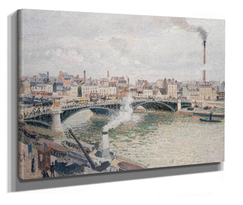 Morning An Overcast Day Rouen by Camille Pissarro