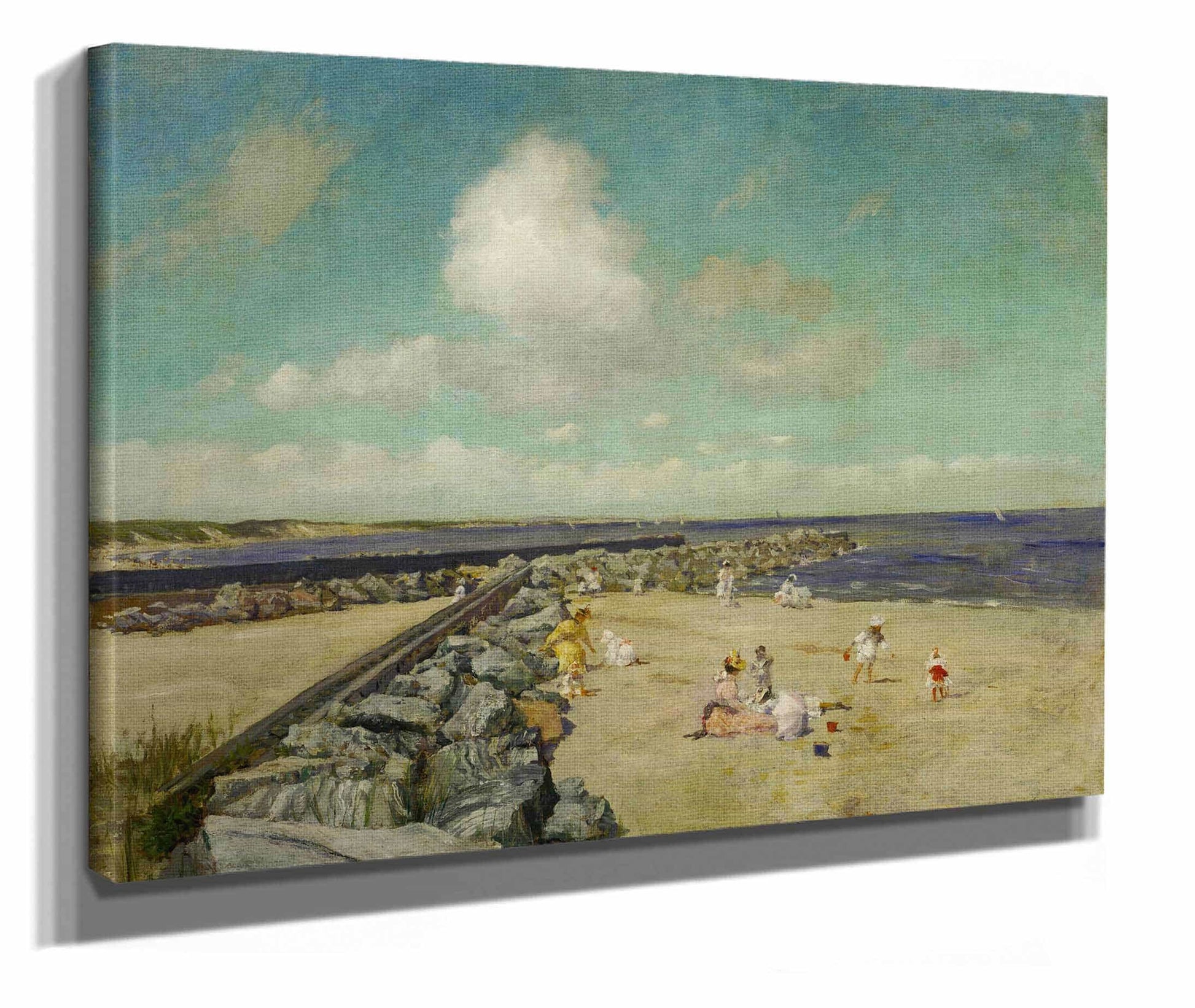 Morning At Breakwater Shinnecock by William Merritt Chase