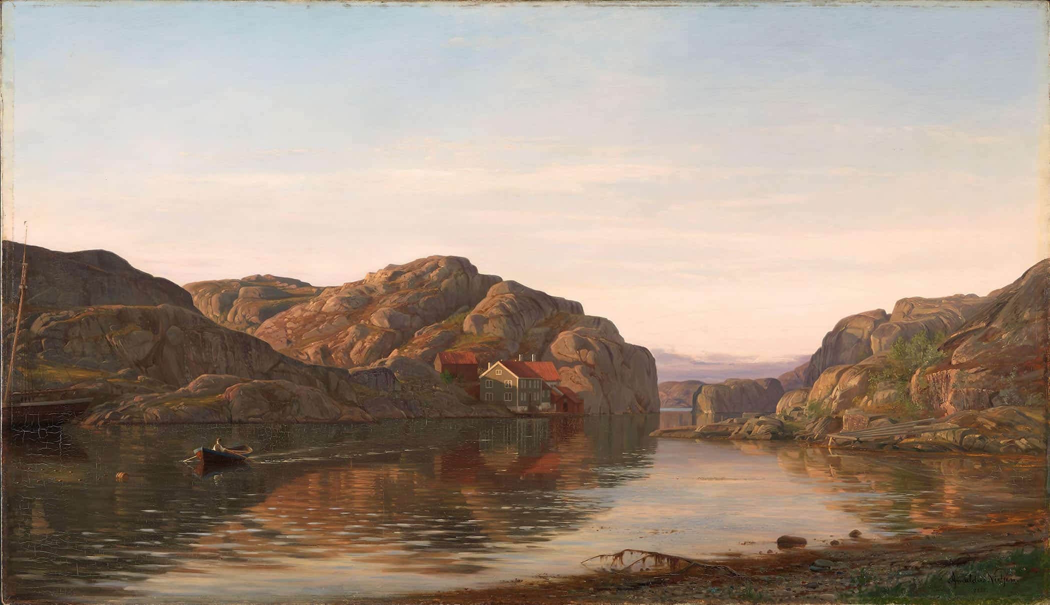 Morning In Ny Hellesund by Amaldus Nielsen