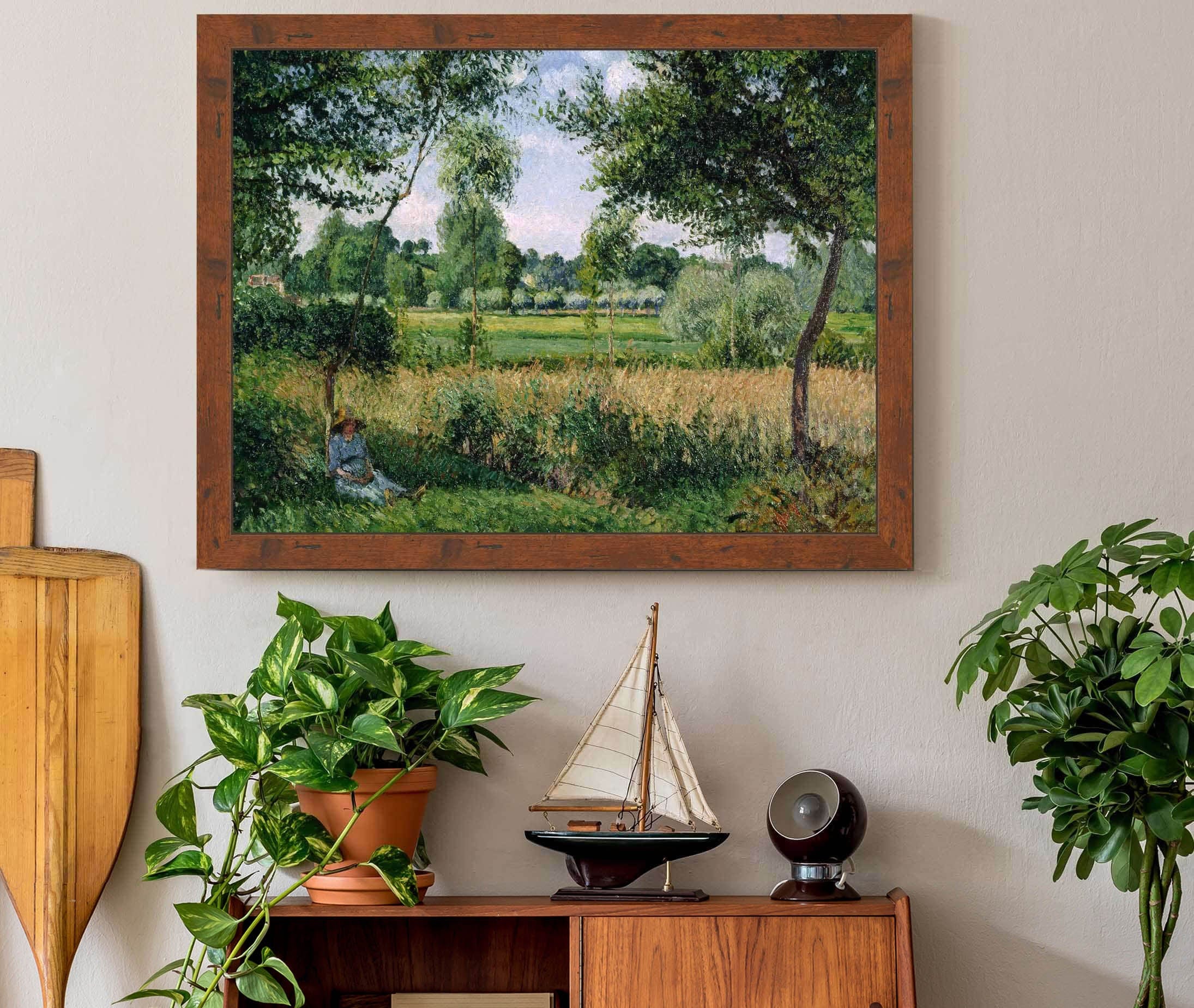 Morning Sunlight Effect Eragny by Camille Pissarro