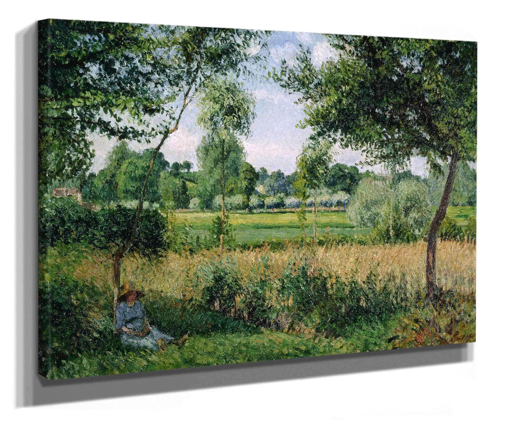 Morning Sunlight Effect Eragny by Camille Pissarro