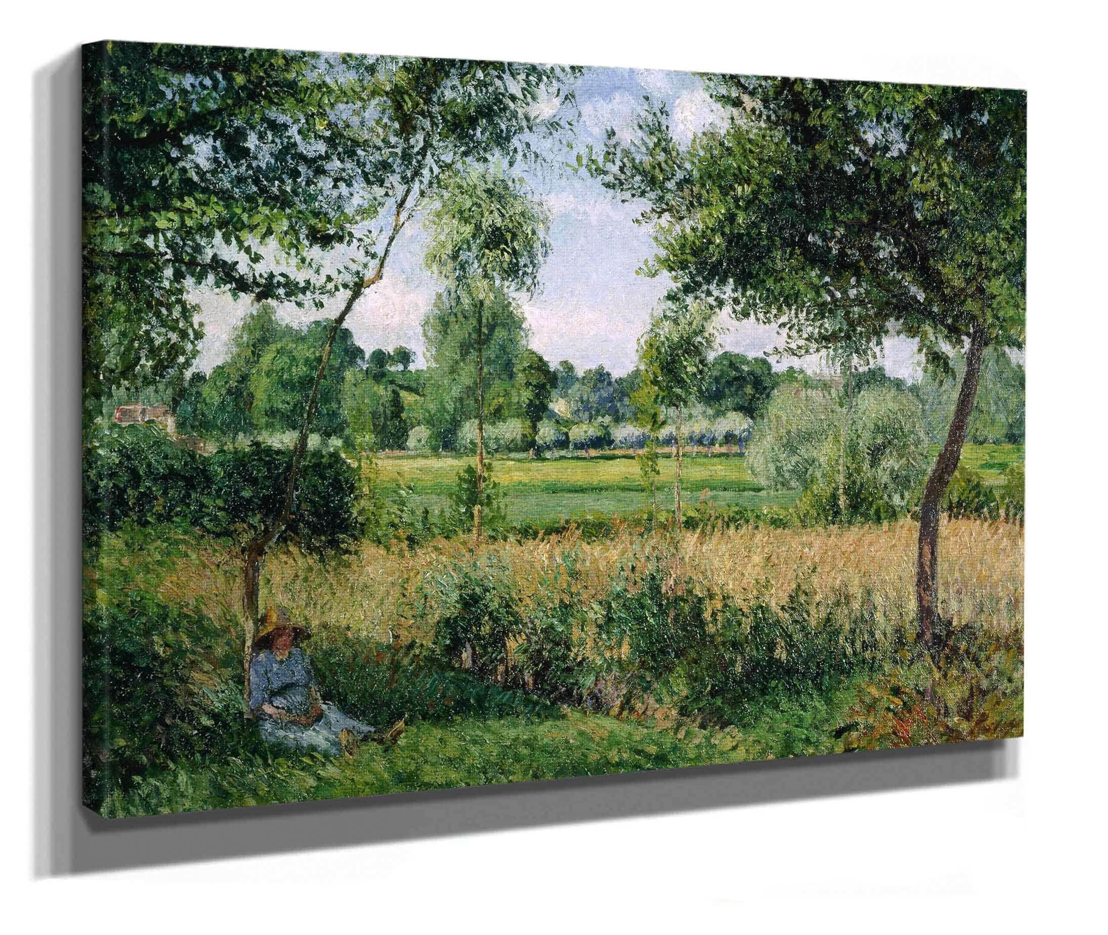 Morning Sunlight Effect Eragny by Camille Pissarro