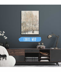 Morning Sunlight On The Snow Eragny Sur Epte by Camille Pissarro