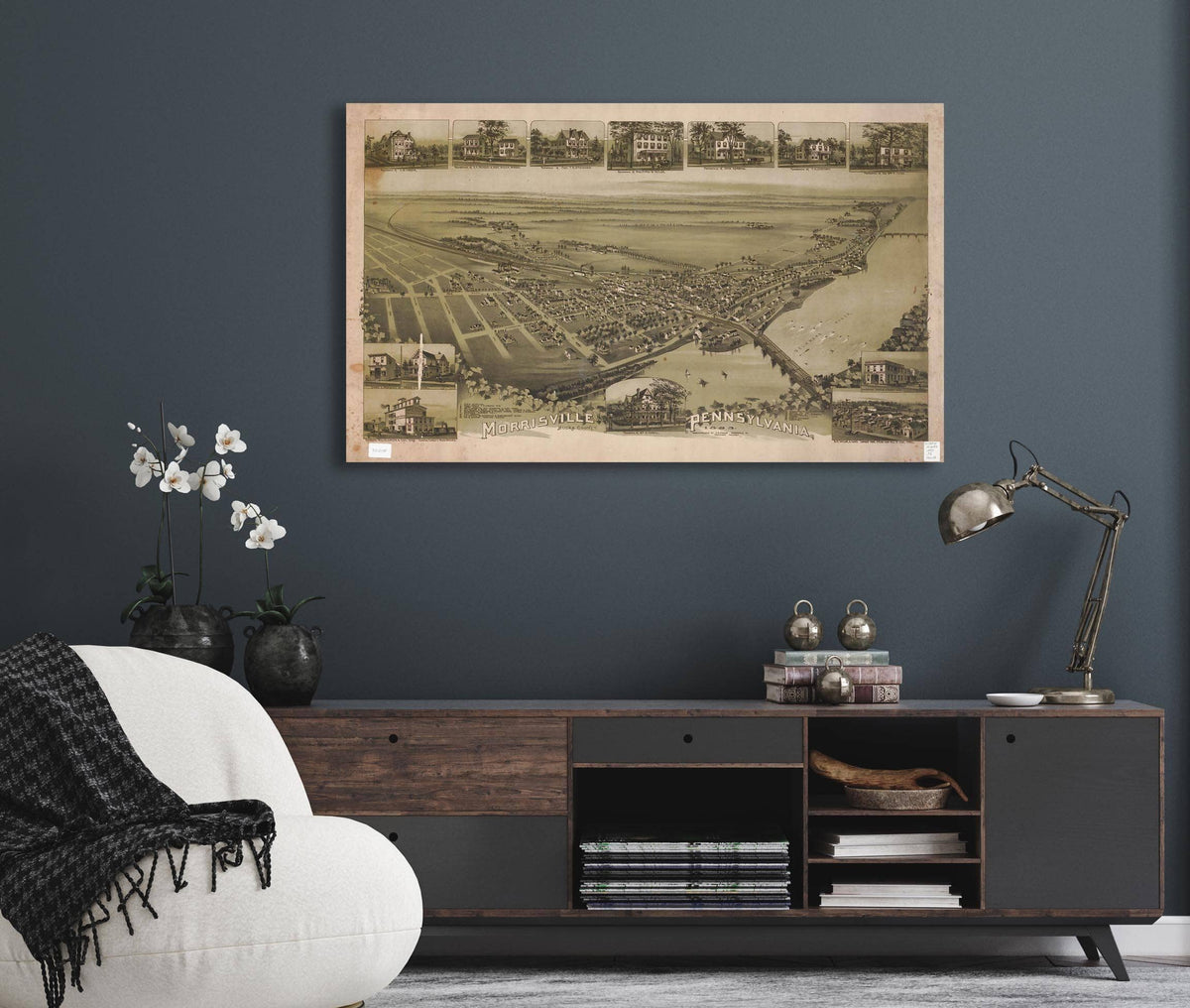 Morrisville Bucks County Pennsylvania 1893  State Of Pennsylvania