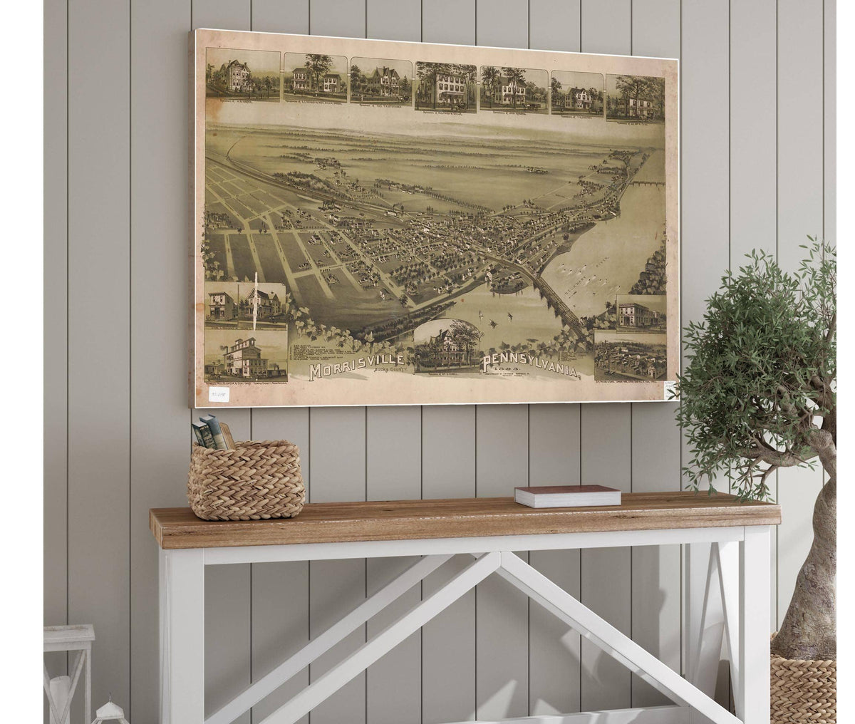 Morrisville Bucks County Pennsylvania 1893  State Of Pennsylvania