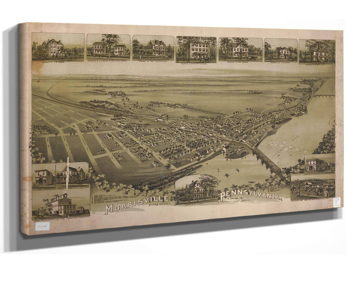 Morrisville Bucks County Pennsylvania 1893  State Of Pennsylvania
