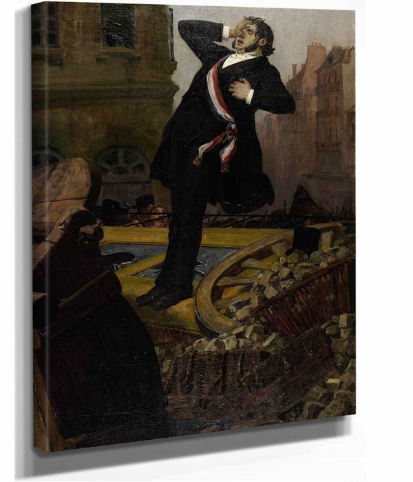 Mort Du Depute Alphonse Baudin Le Decembre by Jean Paul Laurens