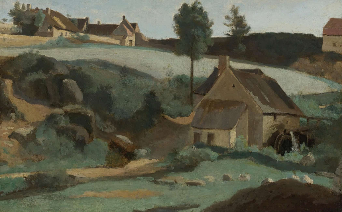 Morvan Petit Moulin by Jean Baptiste Camille Corot