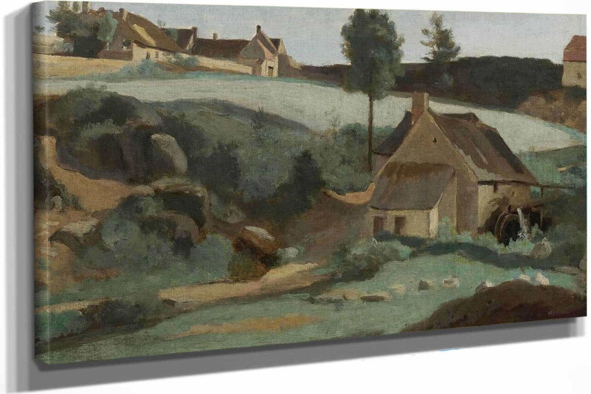 Morvan Petit Moulin by Jean Baptiste Camille Corot