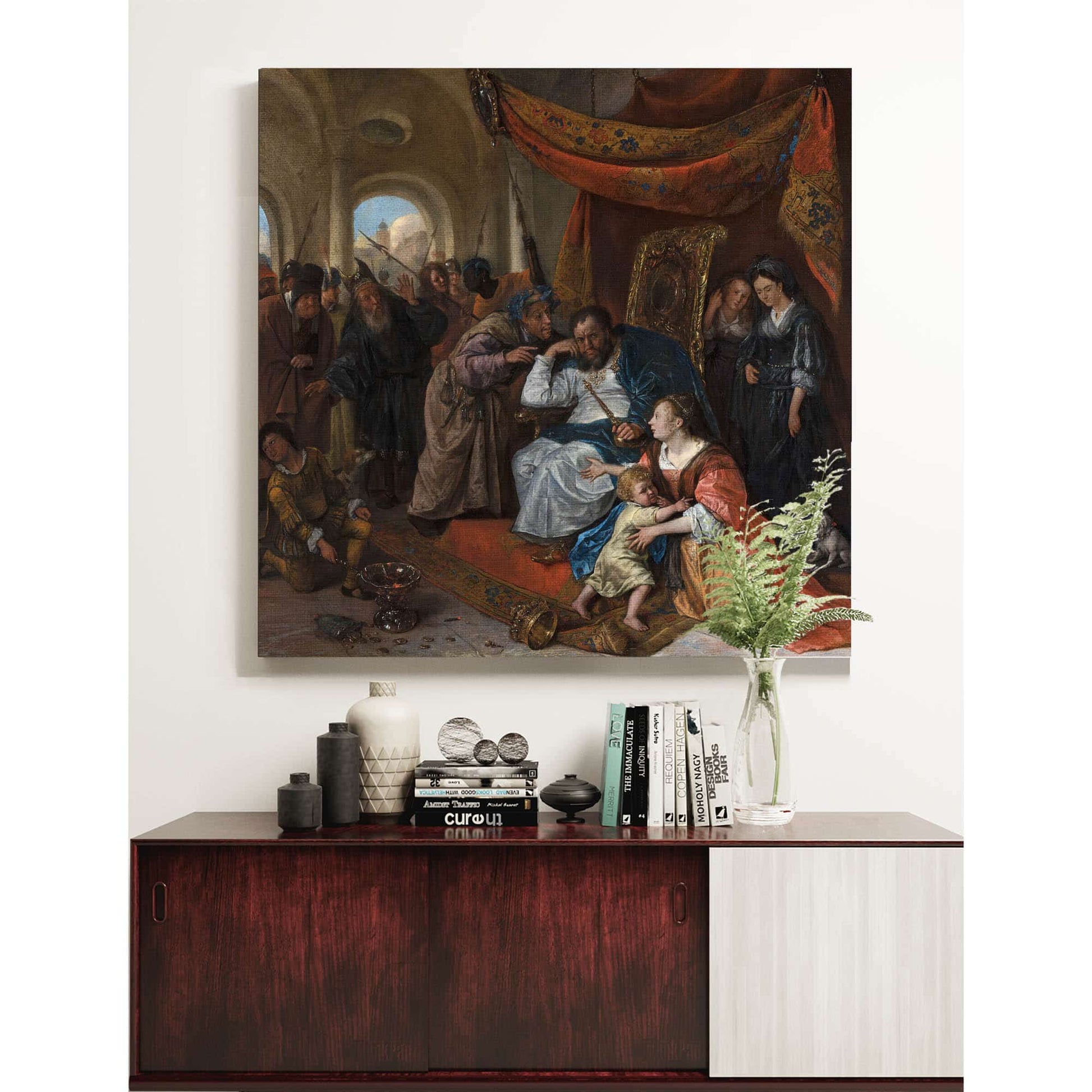 Moses And Pharaohs Crown by Jan Steen