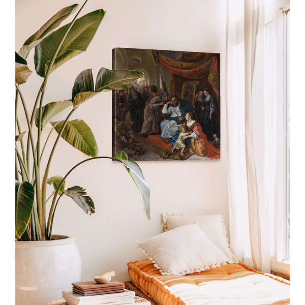 Moses And Pharaohs Crown by Jan Steen