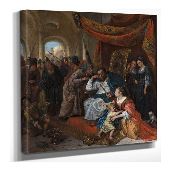 Moses And Pharaohs Crown by Jan Steen