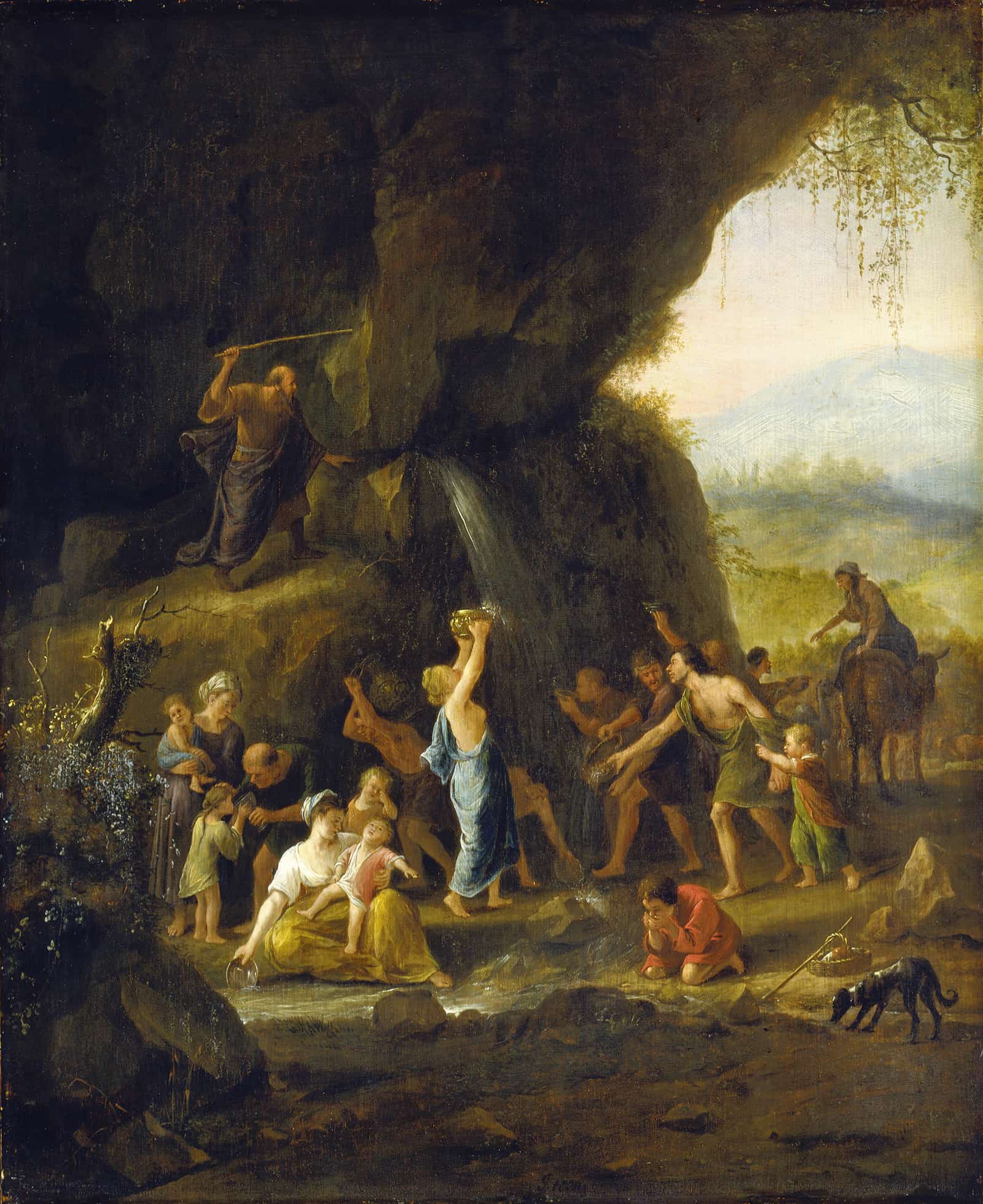 Moses Striking The Rock by Jan Steen