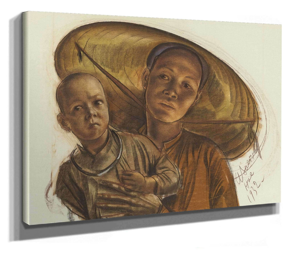 Mother And Child by Alexander Evgenievich Yakovlev