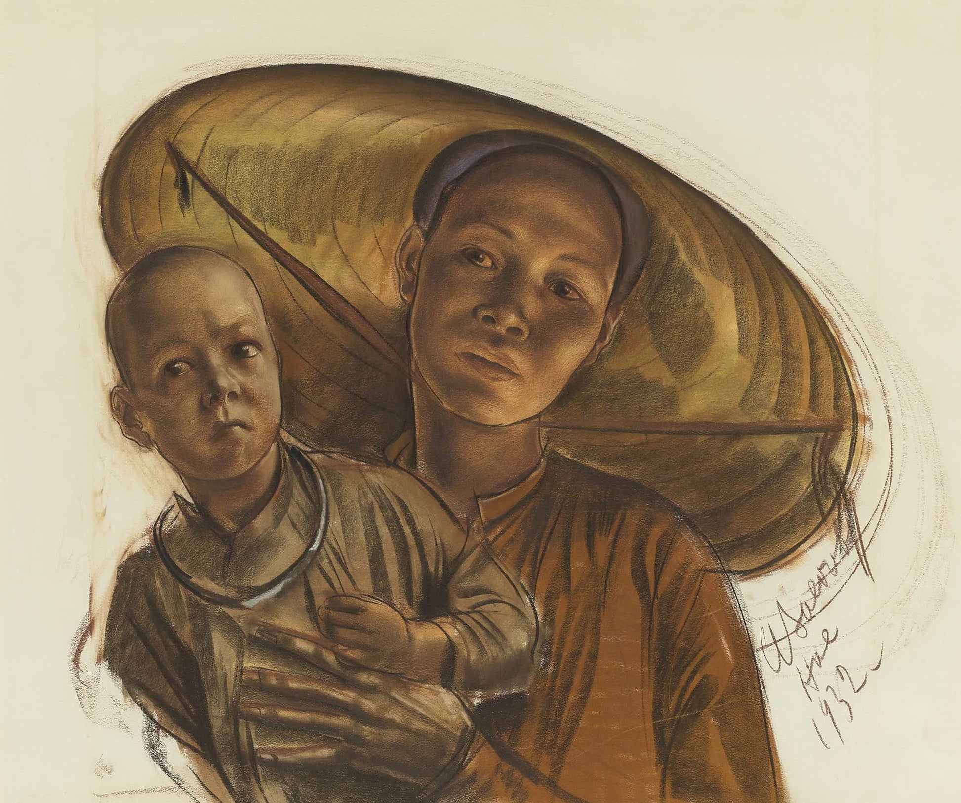 Mother And Child by Alexander Evgenievich Yakovlev