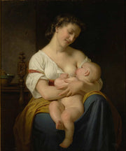 Mother And Child by Hugues Merle