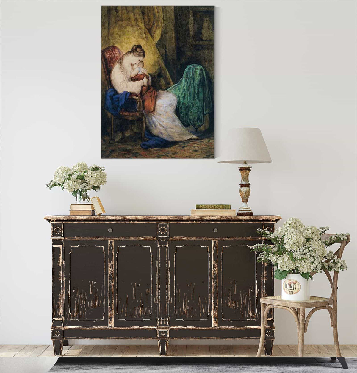 Mother And Child Probably C by Ary Scheffer