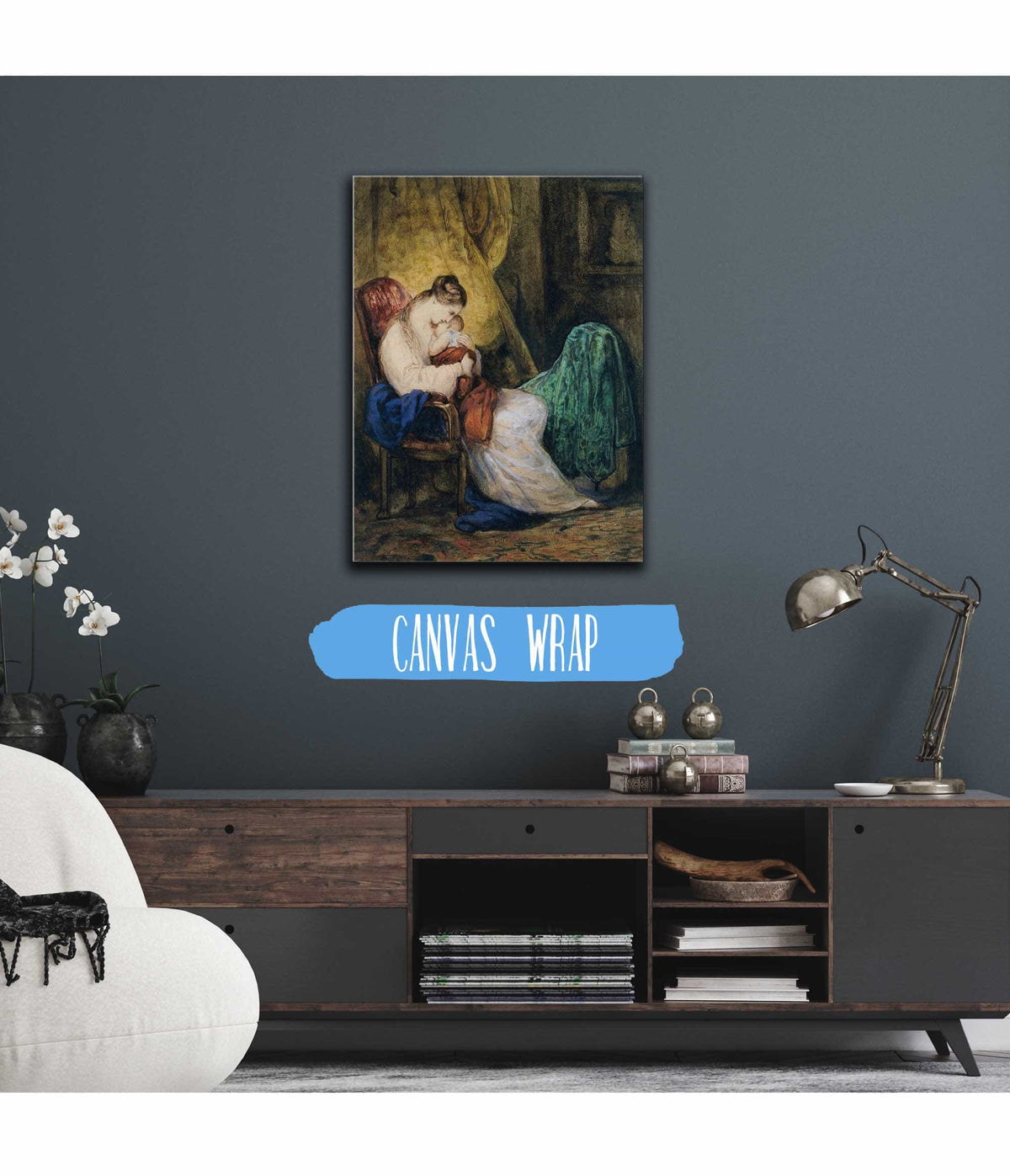 Mother And Child Probably C by Ary Scheffer