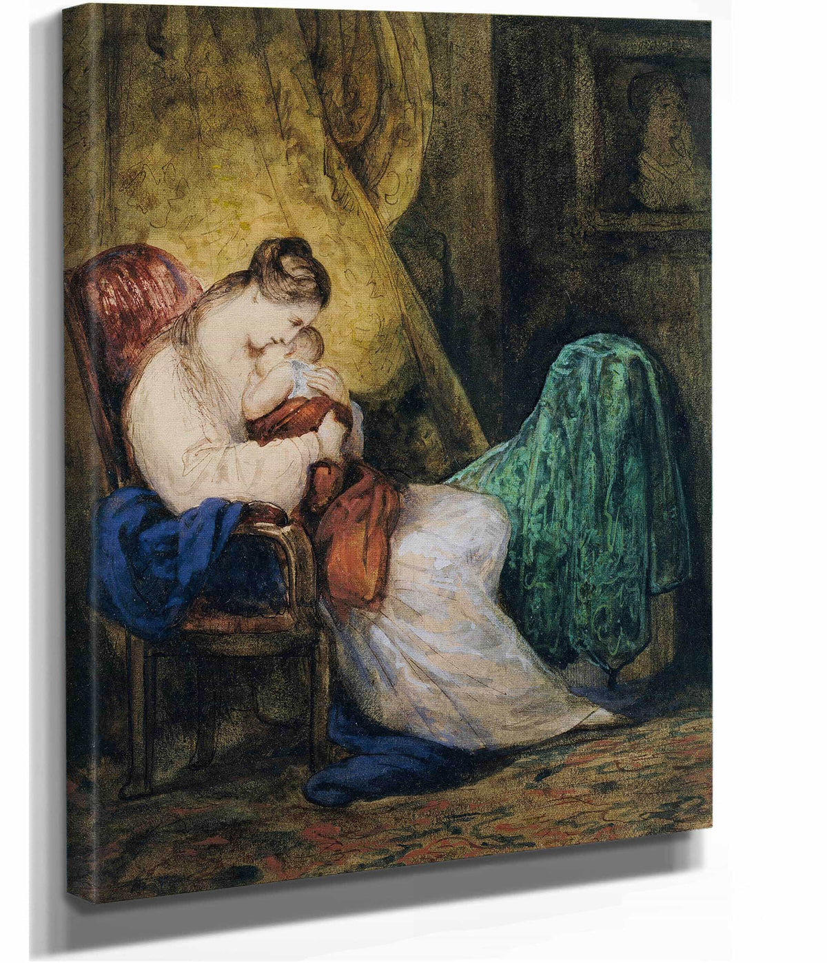 Mother And Child Probably C by Ary Scheffer