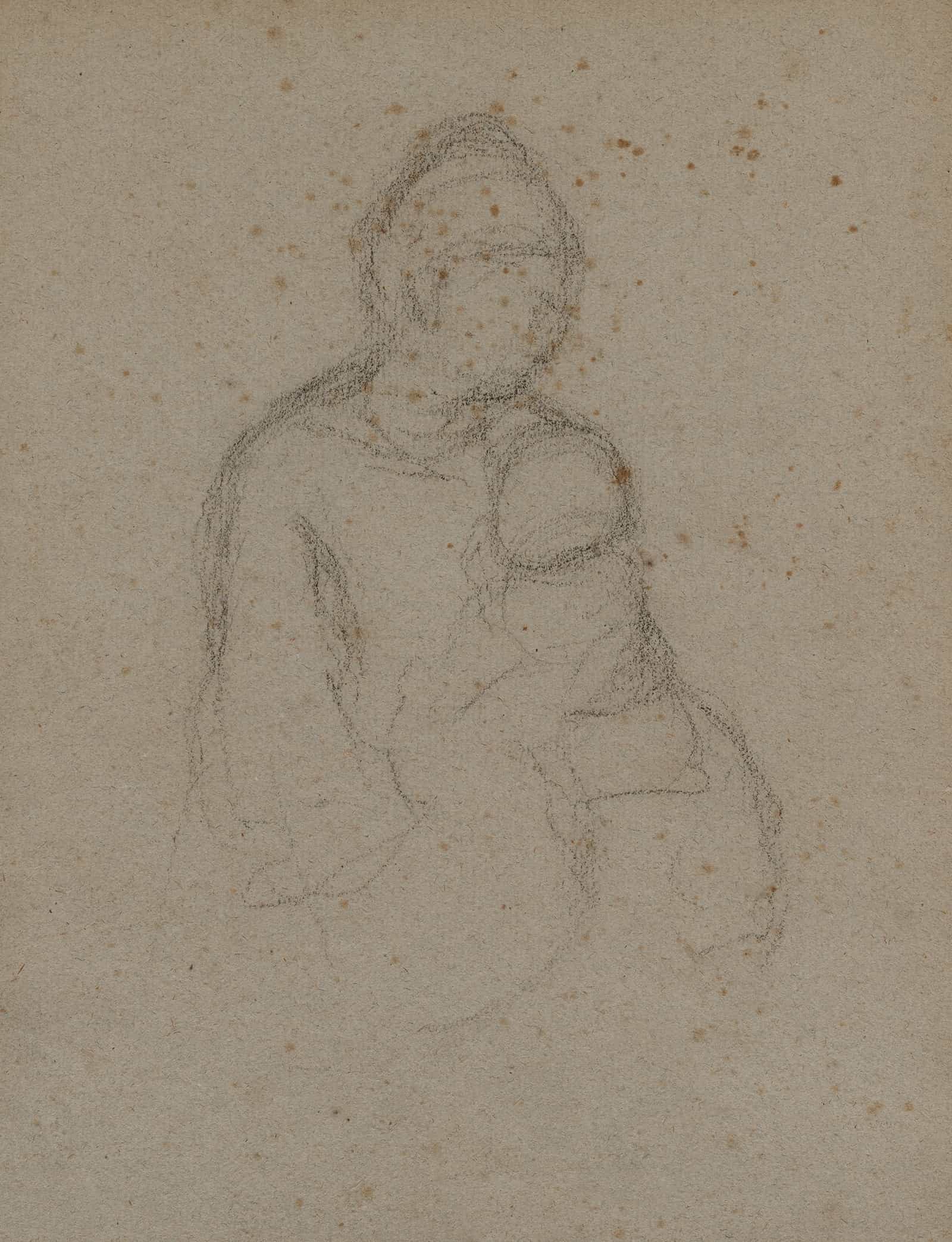 Mother And Child Recto S by Paul Gauguin