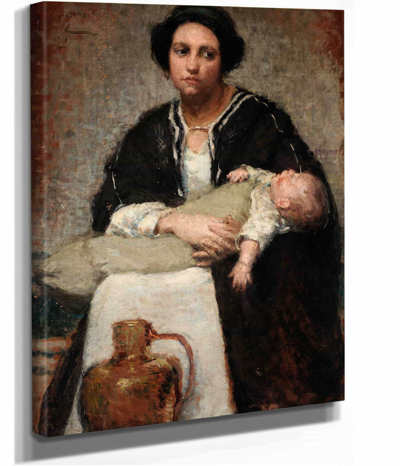 Mother And Sleeping Baby by Alice Pike Barney