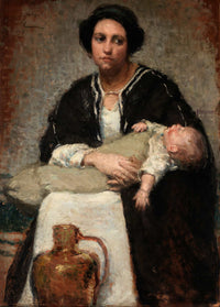 Mother And Sleeping Baby by Alice Pike Barney