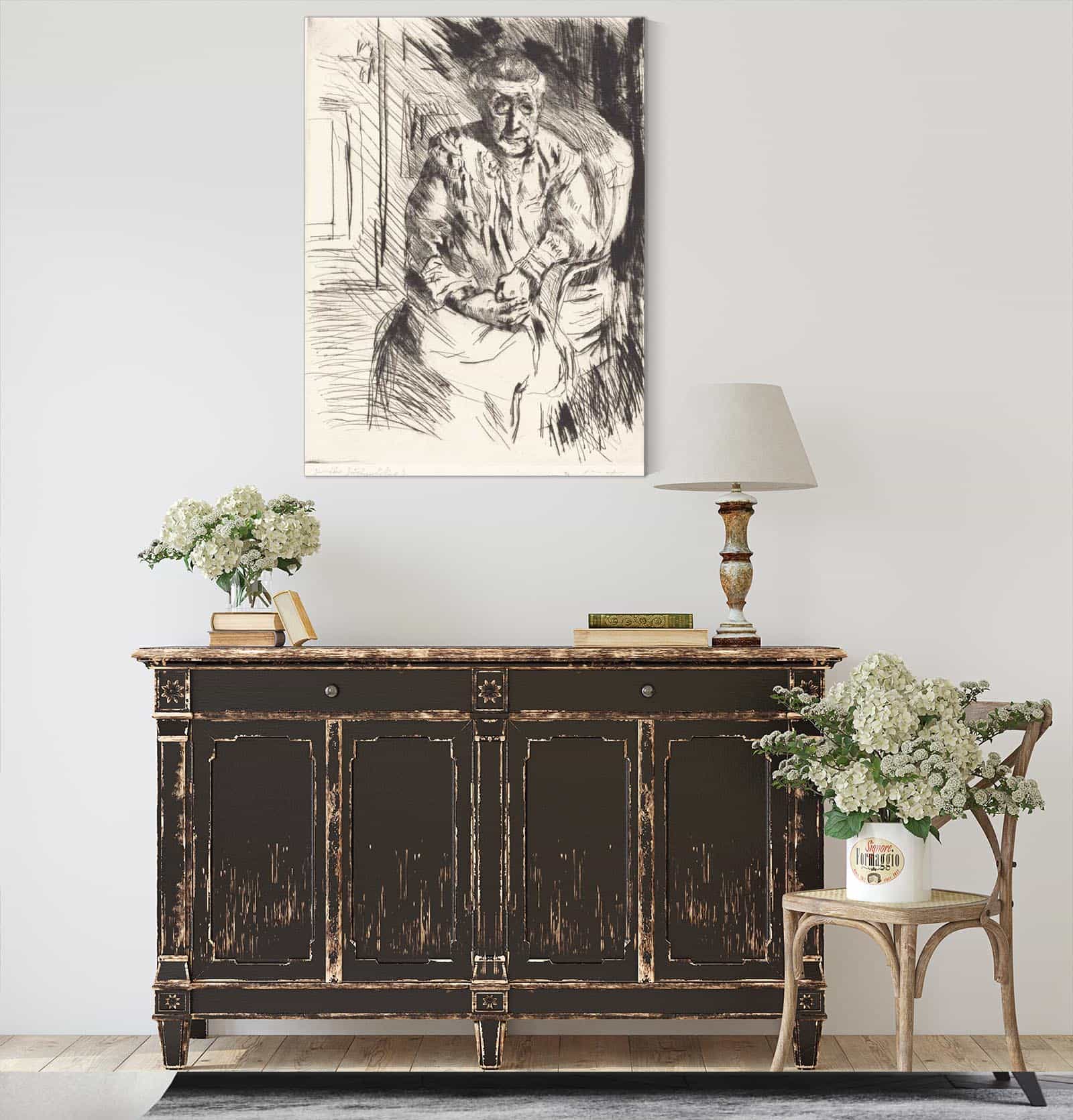 Mother In Law Bei Den Corinthern by Lovis Corinth