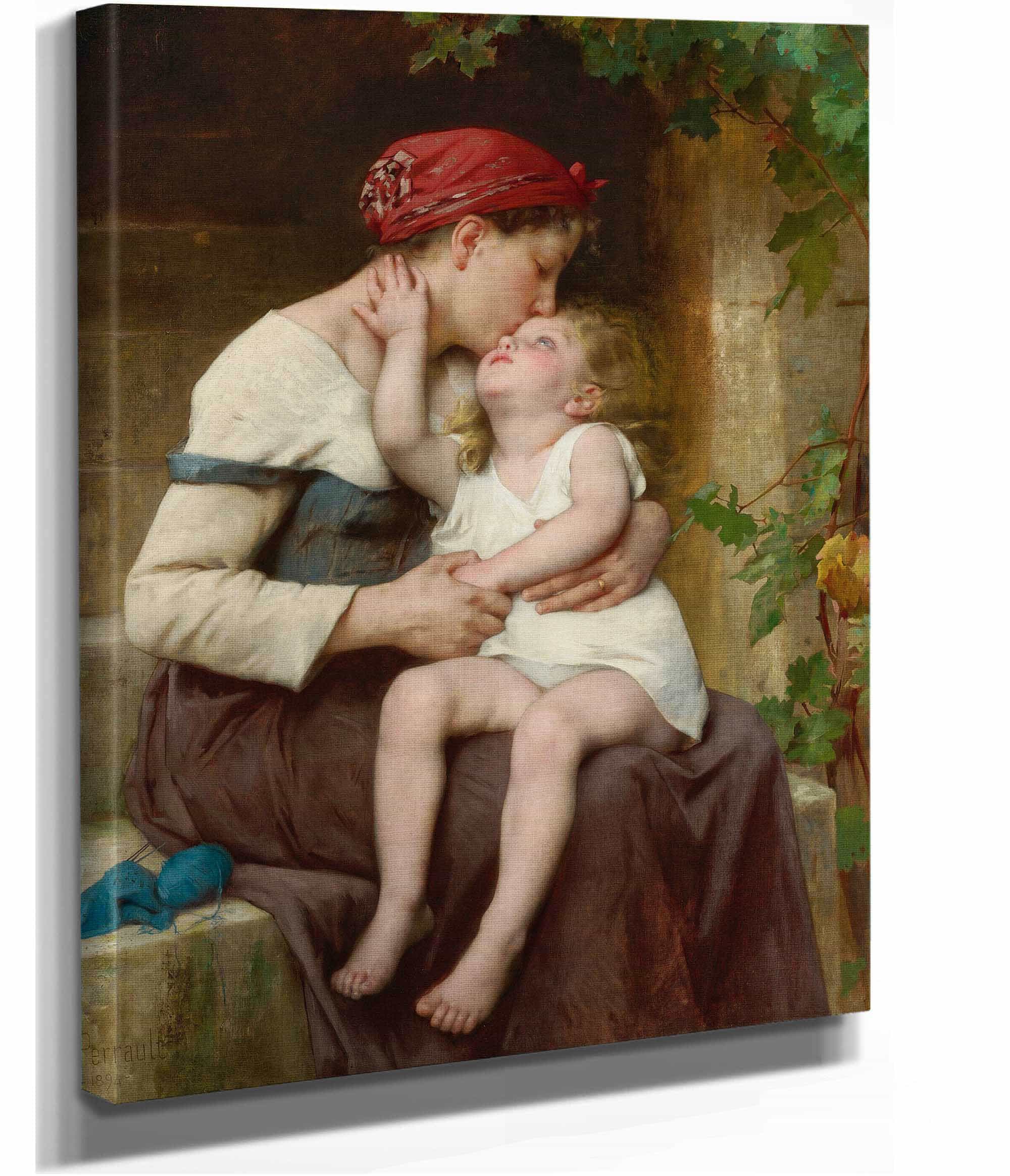 Mother With Child by Leon Jean Basile Perrault