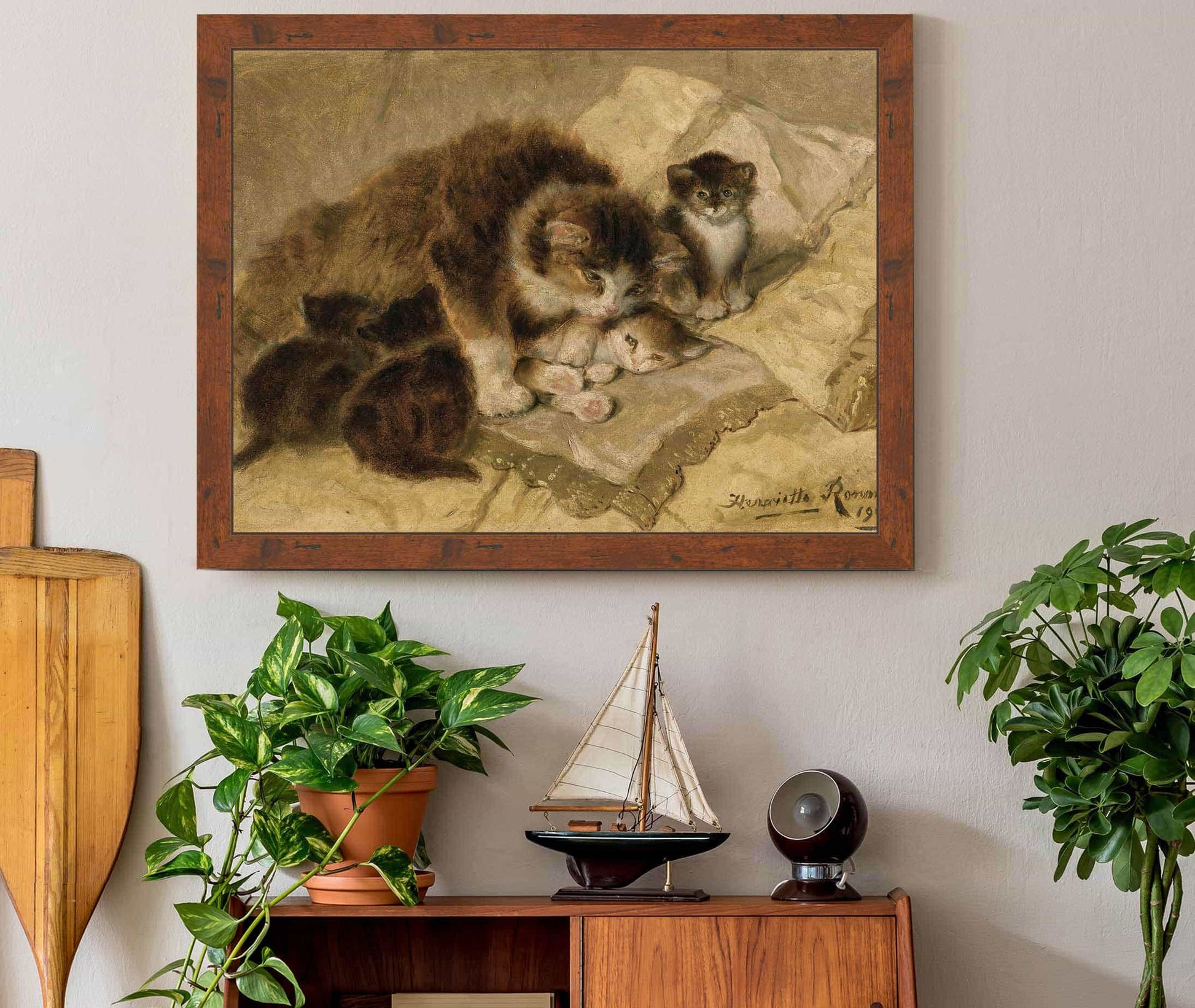 Mothers Pride by Henriette Ronner Knip