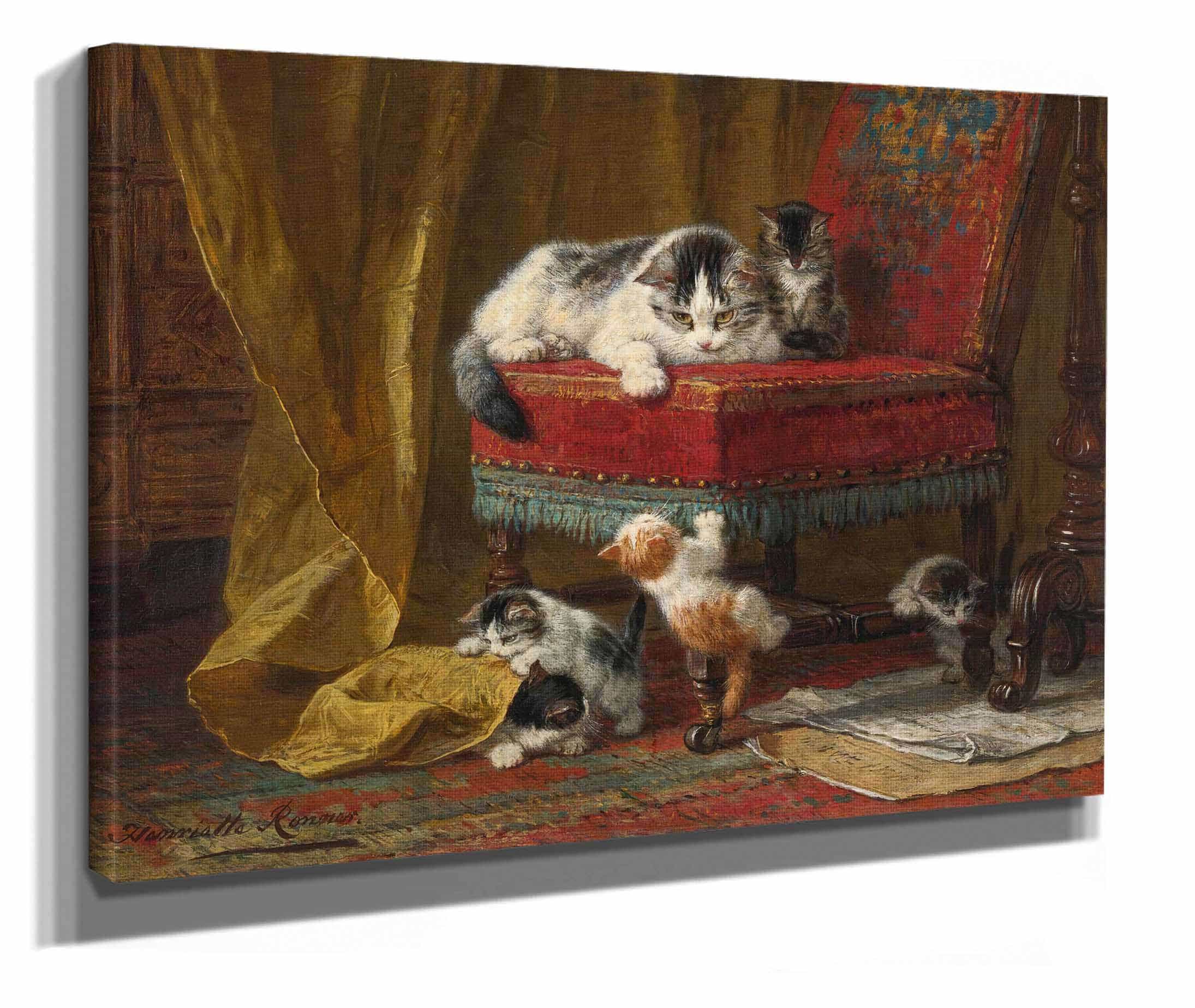 Mothers Pride by Henriette Ronner Knip