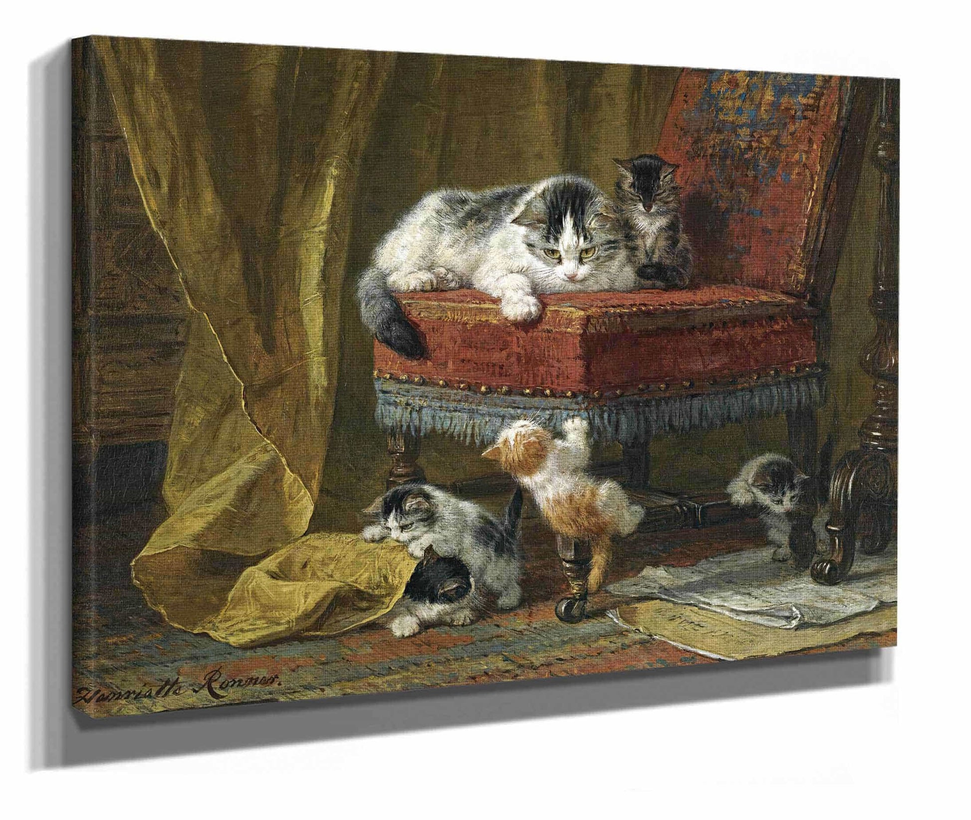 Mothers Pride by Henriette Ronner Knip