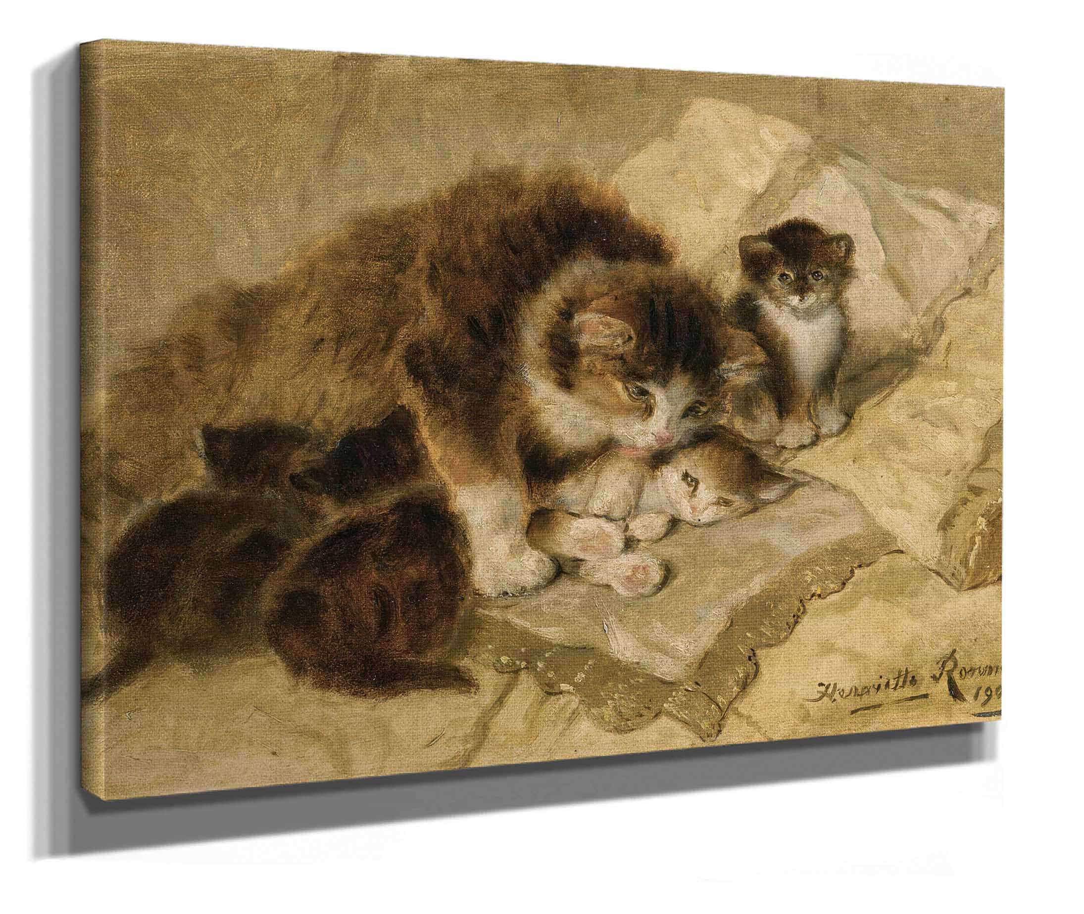 Mothers Pride by Henriette Ronner Knip