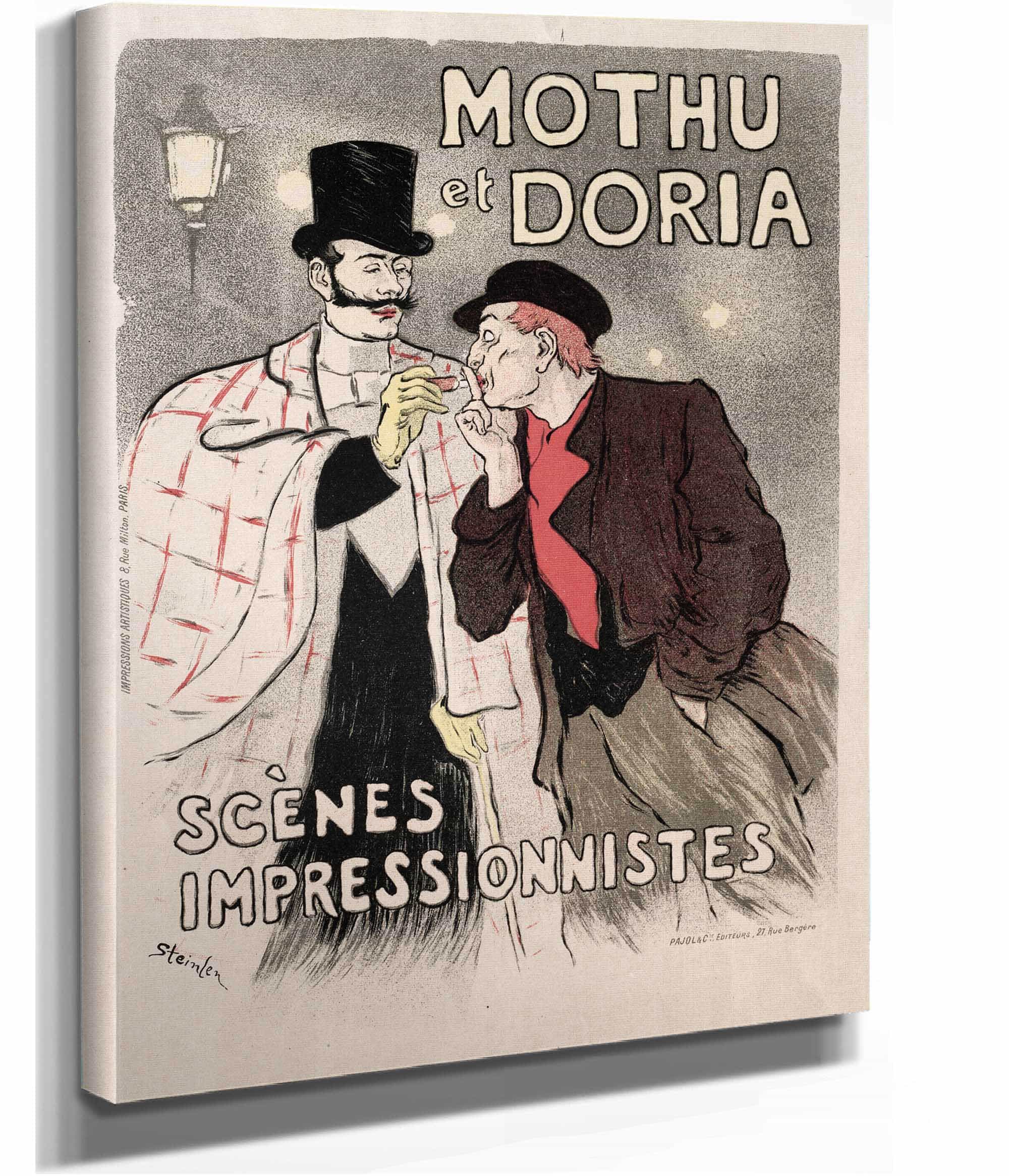 Mothu Et Doria Scenes Impressionistes by Theophile Alexandre Steinlen