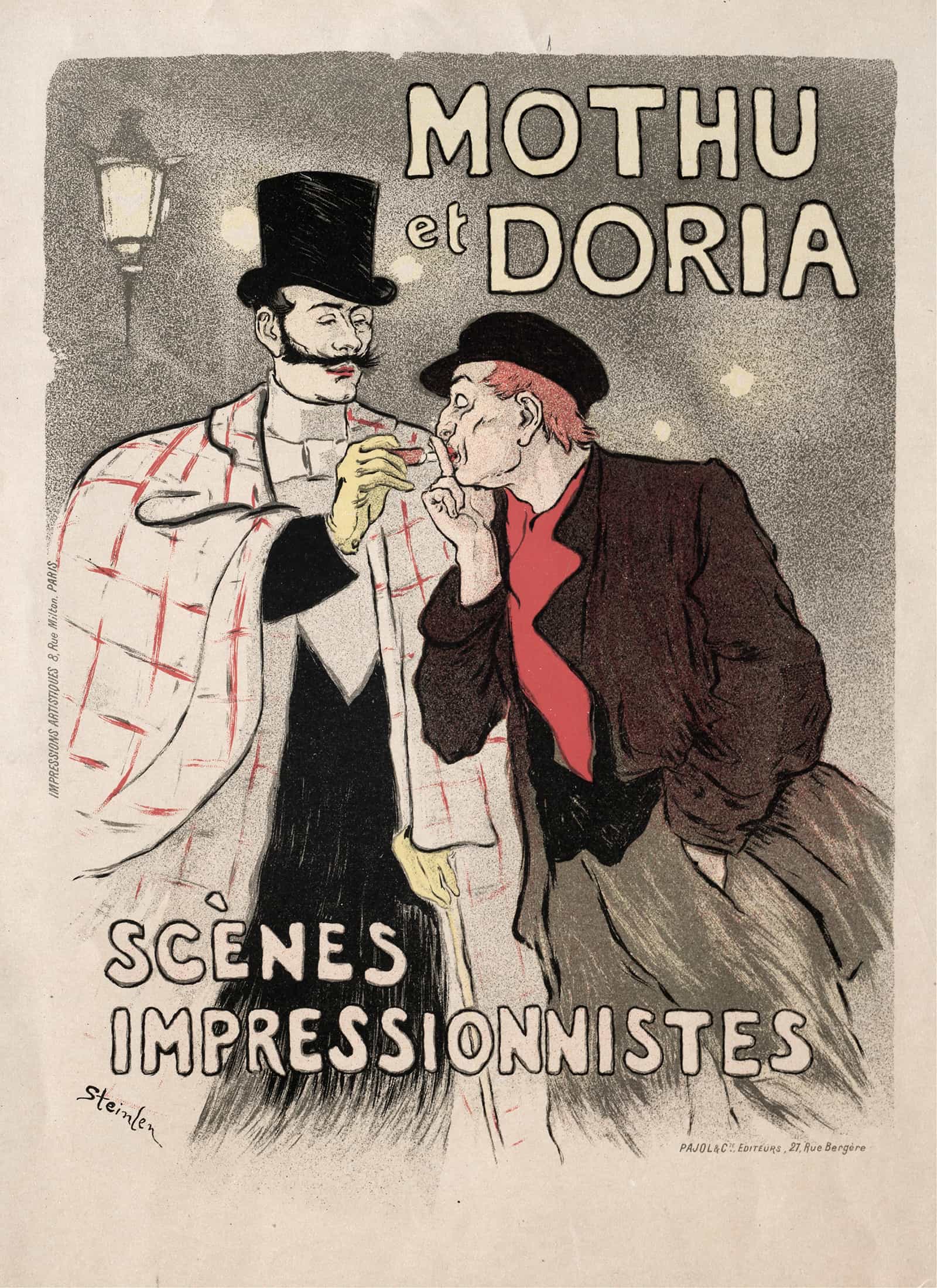 Mothu Et Doria Scenes Impressionistes by Theophile Alexandre Steinlen