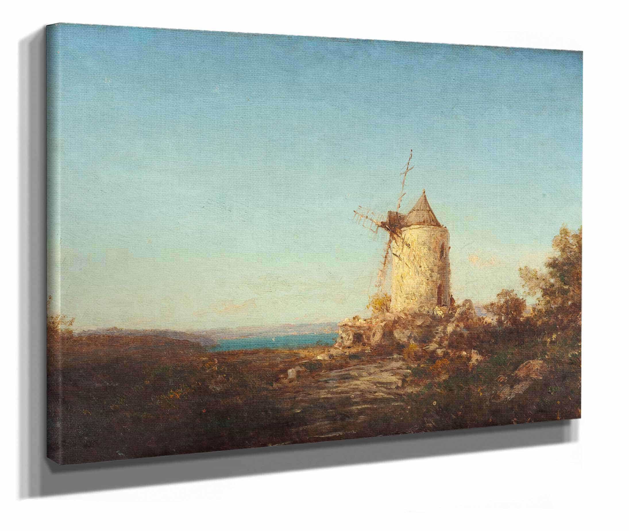 Moulin De Saint Mitre Pres De Martigues by Felix Ziem